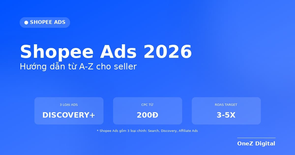Shopee Ads 2026 — hướng dẫn từ A đến Z cho seller